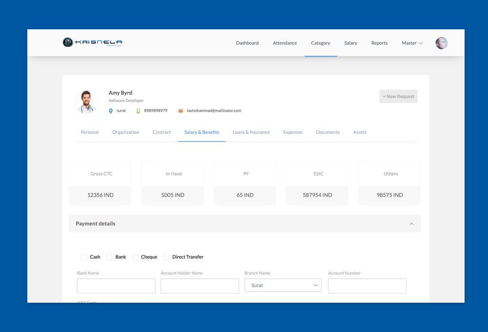 Attendance system krisnela Technologies